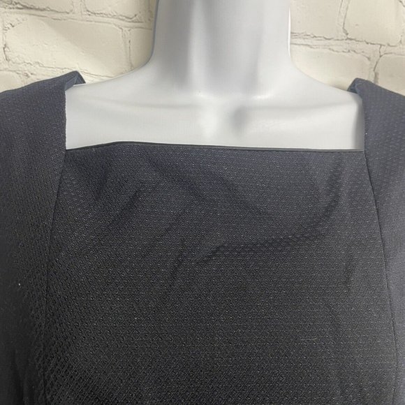 Next tailoring size 8 navy blue lined sleeveless formal zip back dress - Picture 2 of 9